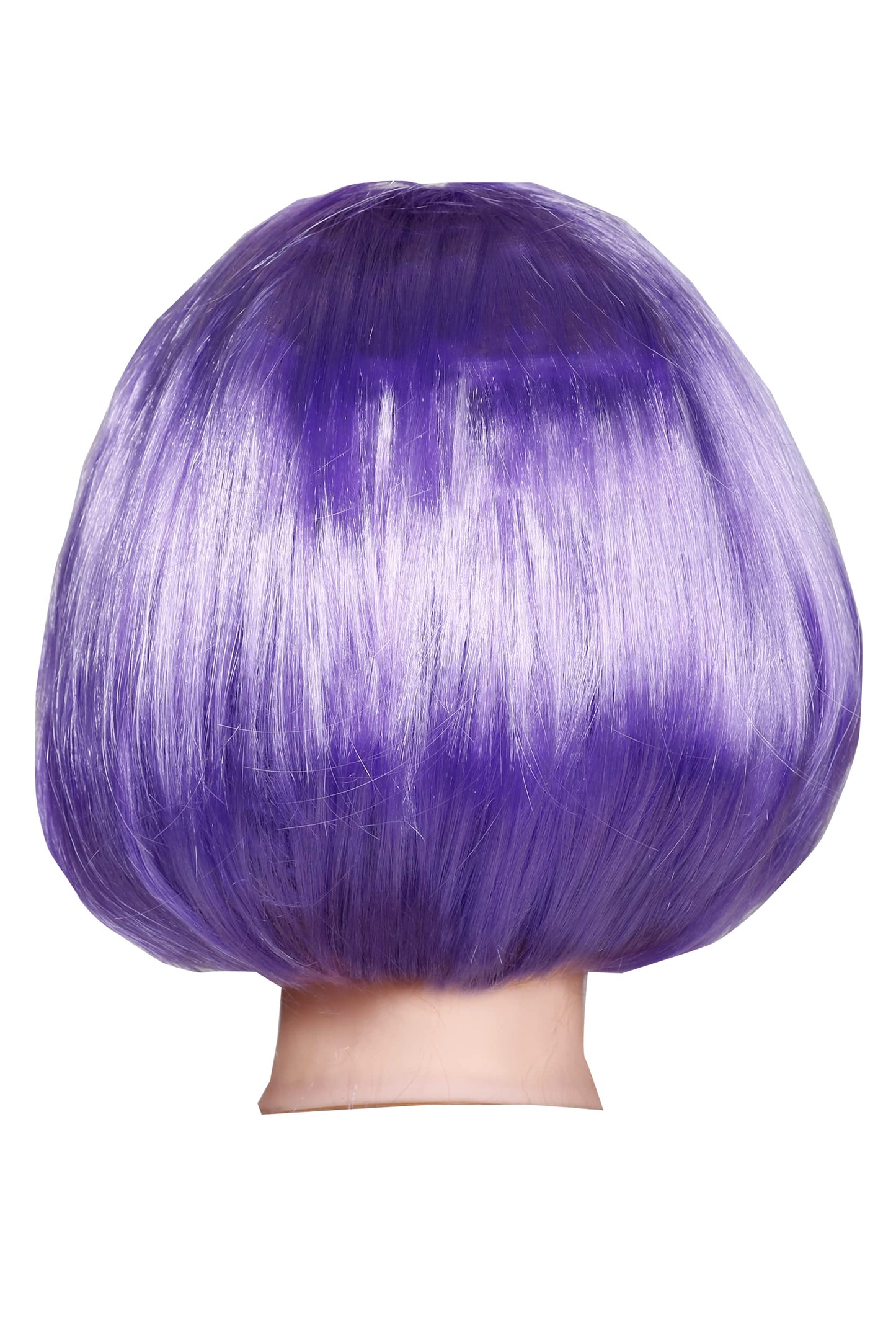 Matissa Short Straight 10" Bob Wig with Bangs Synthetic Fancy Dress Costume Halloween Party (Light Purple)