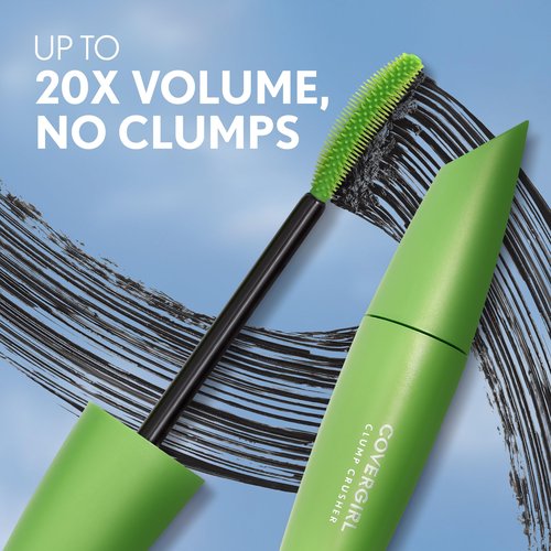 COVERGIRL Clump Crusher Mascara, 20X More Volume, Double Sided Brush, Long-Lasting Wear - 815 Brown (Pack of 1)
