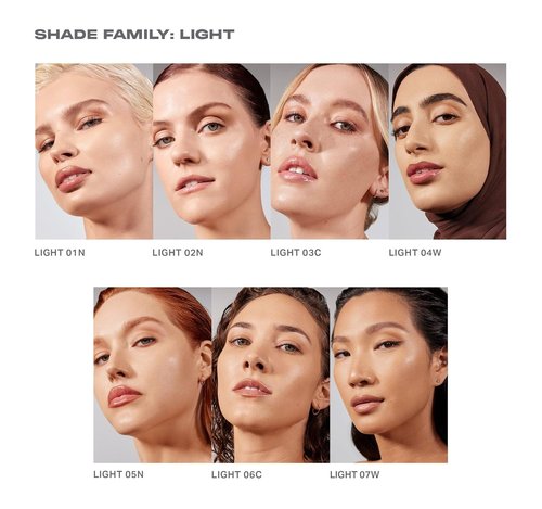 Morphe Lightform Dewy Foundation - Long-Wearing Hydration Makeup for Natural Radiance - Light 07W (1.01 fl oz)