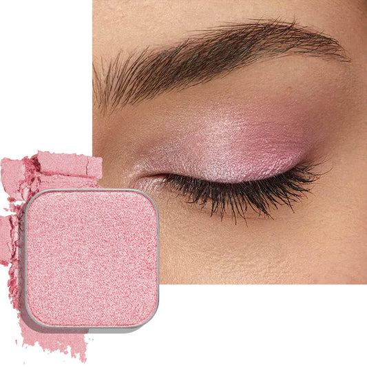 Skiennix Magnetic Single Shimmer Pink Eyeshadow - Light Pink Refill Pan for Hooded Eyes | DIY Palette
