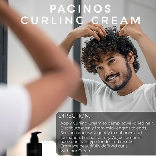 Pacinos Curling Cream - All-Day Moisturizing Cream for Curly Hair | Gentle Formula