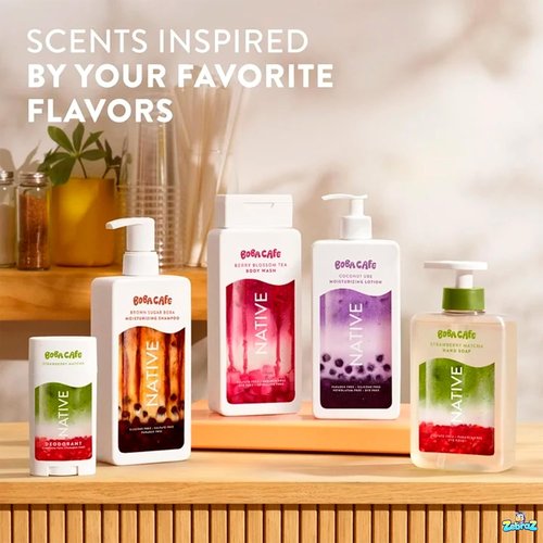 Native Body Lotion - Limited Edition Brown Sugar Boba | Silicone-Free Hydration for All - 16.5 oz (Pack of 2)