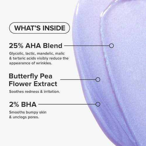 Paula's Choice Face Exfoliant Peel - 25% AHA + 2% BHA Treatment for All Skin Types | Fragrance-Free, 1 Oz