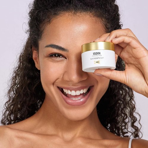 ISDIN Isdinceutics Glicoisdin 8 Soft Exfoliant Cream - 3.2% Glycolic Acid for Smooth Skin Texture | 1.76 OZ