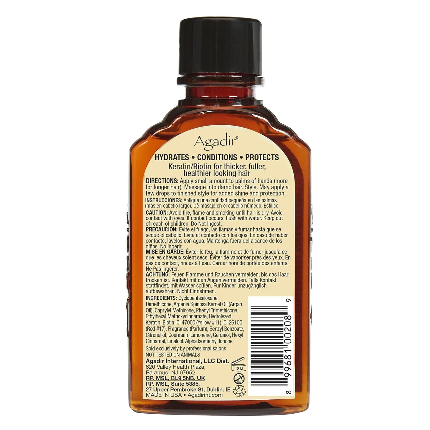 AGADIR Argan Oil Hair Treatment - Nourishing Formula for Silky, Smooth Hair | 2.25 Fl Oz
