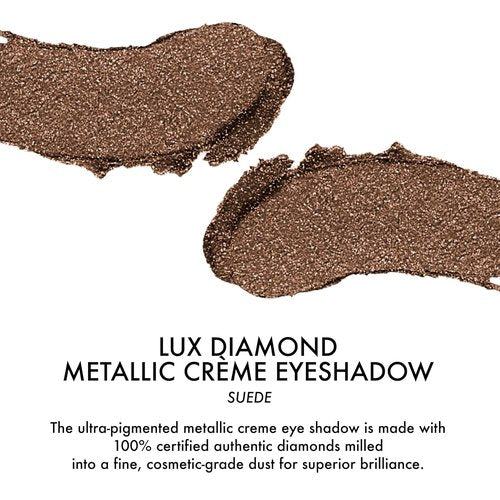 LORAC Lux Diamond Crème Eye Shadow - Metallic Shimmer Powder in Suede Brown for Stunning Eyes