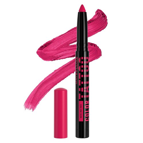 MAYBELLINE Color Tattoo Eye Shadow Stix - Longwear Multi-Use Makeup in I Am Unique (Vivid Pink Matte)