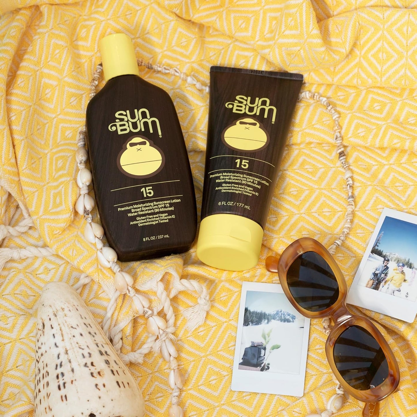 Sun Bum Original SPF 15 Sunscreen Body Lotion - Broad Spectrum Moisturizing Formula with Vitamin E - 8 oz