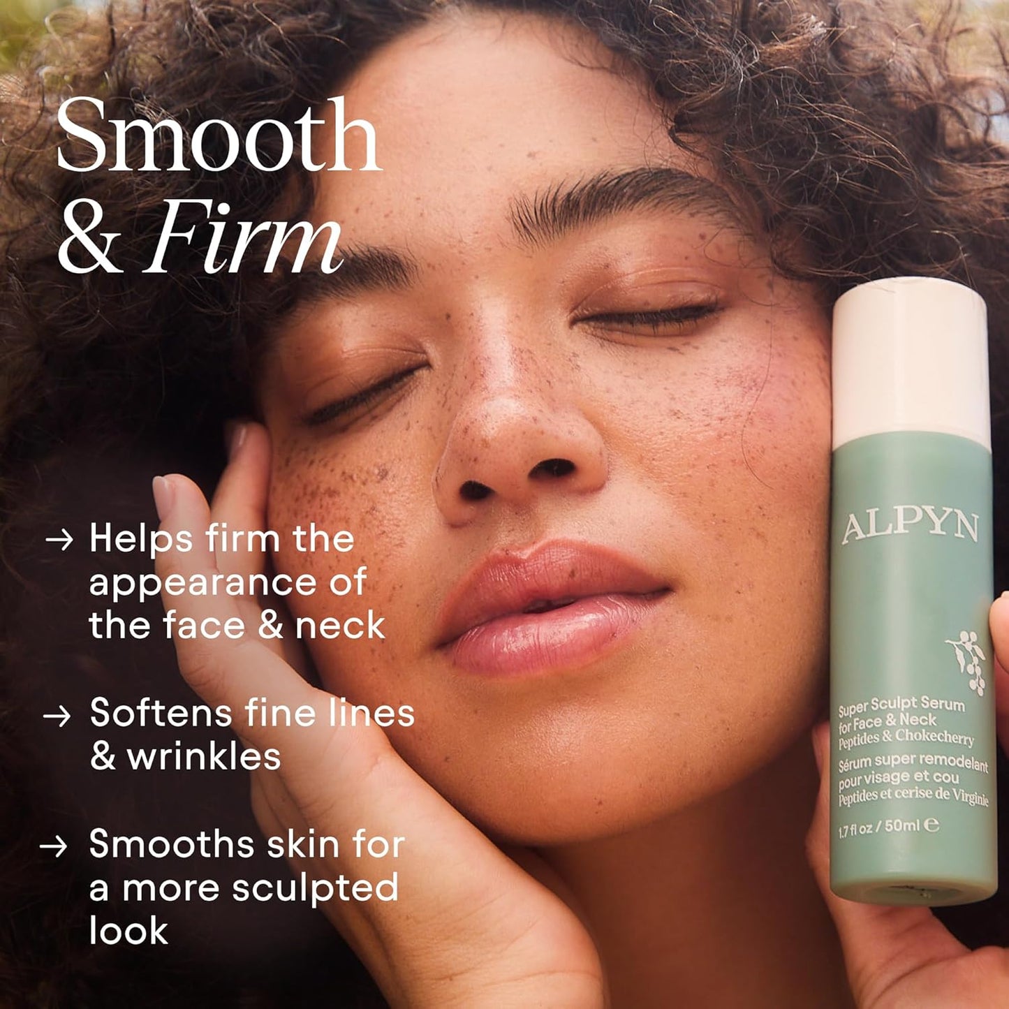 ALPYN Super Sculpt Serum - Peptide Firming & Lifting Serum for Face, Neck & Décolleté | 1.7 oz