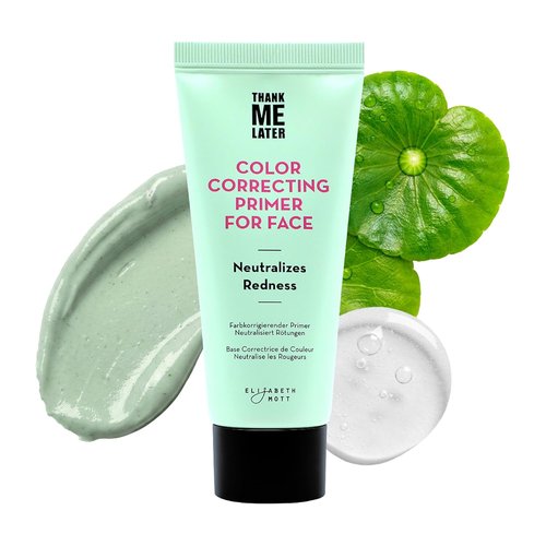 Elizabeth Mott Color Correcting Face Primer - Niacinamide & Cica for Soothing Uneven Skin Tone - Long-Lasting Makeup Grip, 30g