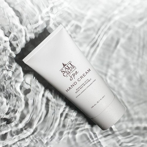 Salt Cellar Spa Dead Sea Mineral Hand Cream - Fast Absorbing Moisturizer for Dry Skin | 5.1 FL oz (150 ml)
