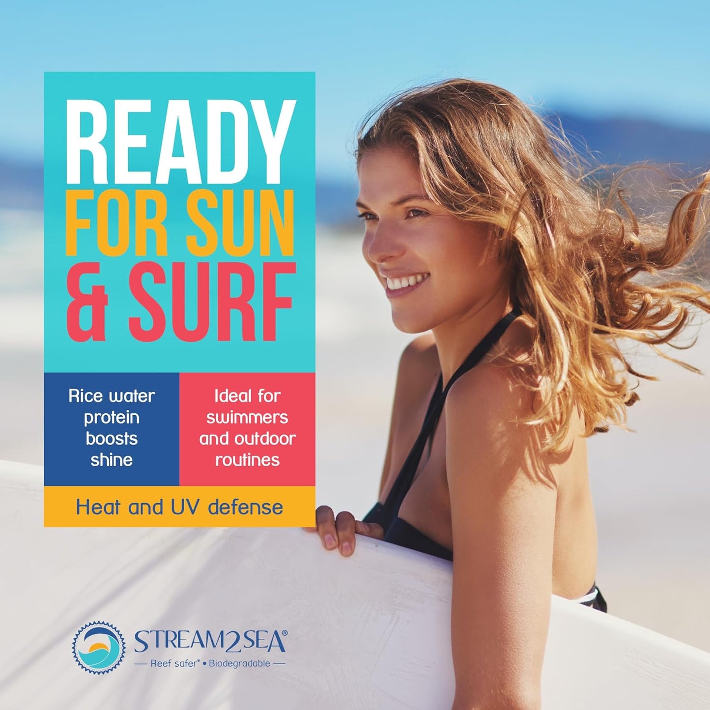 STREAM 2 SEA Reef Safe Body & Shampoo Bar - Fragrance-Free, Gentle for Sensitive Skin - 2.1 oz with Shea & Cocoa Butter