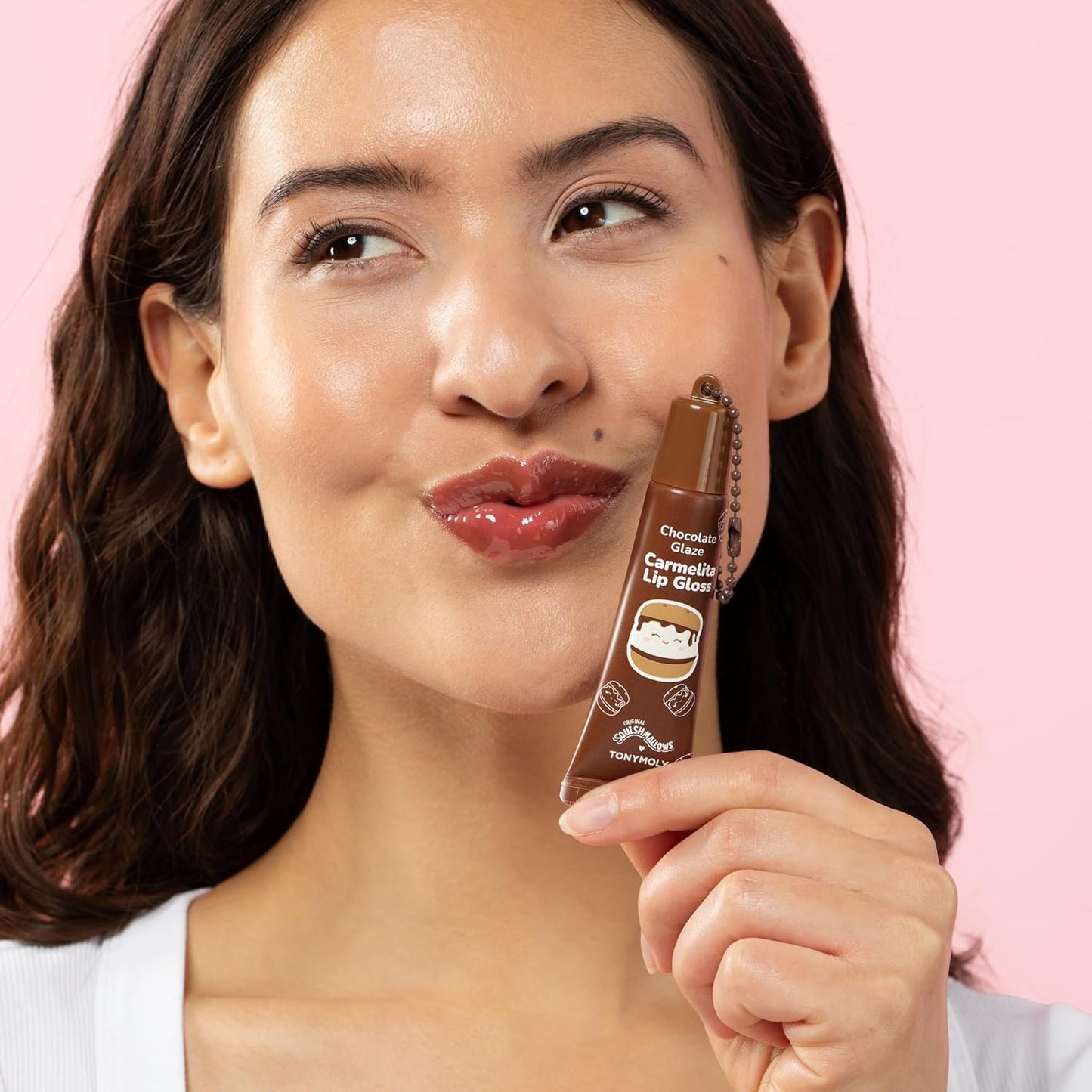 TONYMOLY Lip Gloss Gift Set - Hydrating Duo with Patty’s Strawberry Shortcake & Carmelita’s Chocolate Glaze | 2pc Holiday Edition