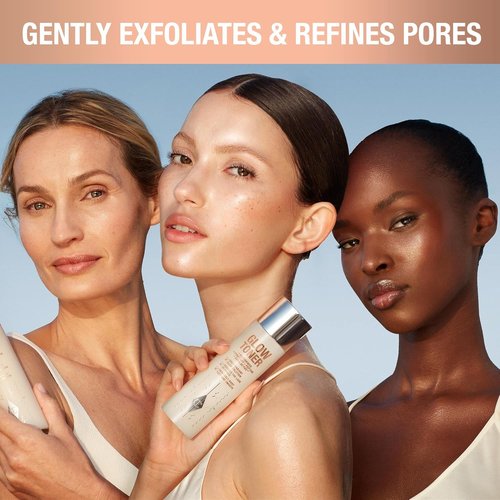 Charlotte Tilbury Glow Face Toner - Exfoliating Toner for Oily Skin - Hydrates, Reduces Pores & Plumps Skin - Rose & Lemon Scented
