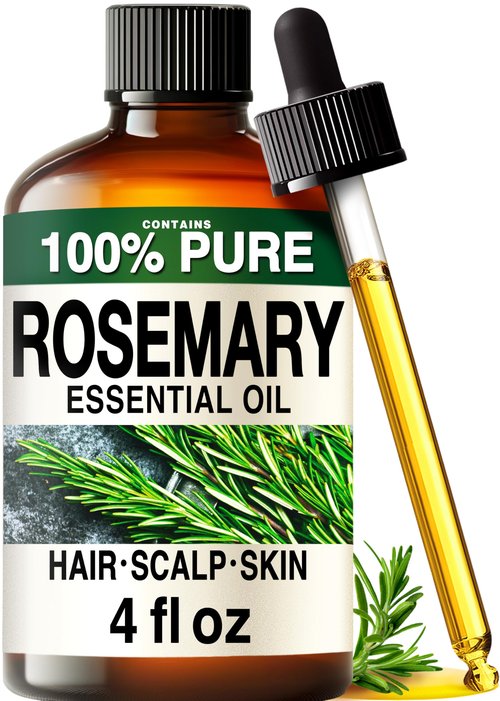 KUKKA Rosemary Essential Oils - 4 Fl Oz - for Hair, Skin, Diffuser, Aromatherapy & DIY Soap Making Scent