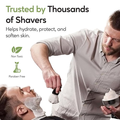 Henry Cavendish Eucalyptus Mint Shaving Soap - All-Natural 4 oz Puck Refill | Rich Lather & Smooth Shave