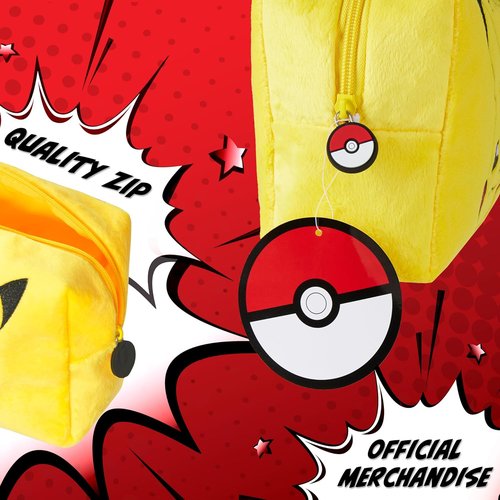 Pokemon Makeup Bag - Pikachu Cosmetic Travel Bag for Women, Men & Kids | Perfect Holiday Gift