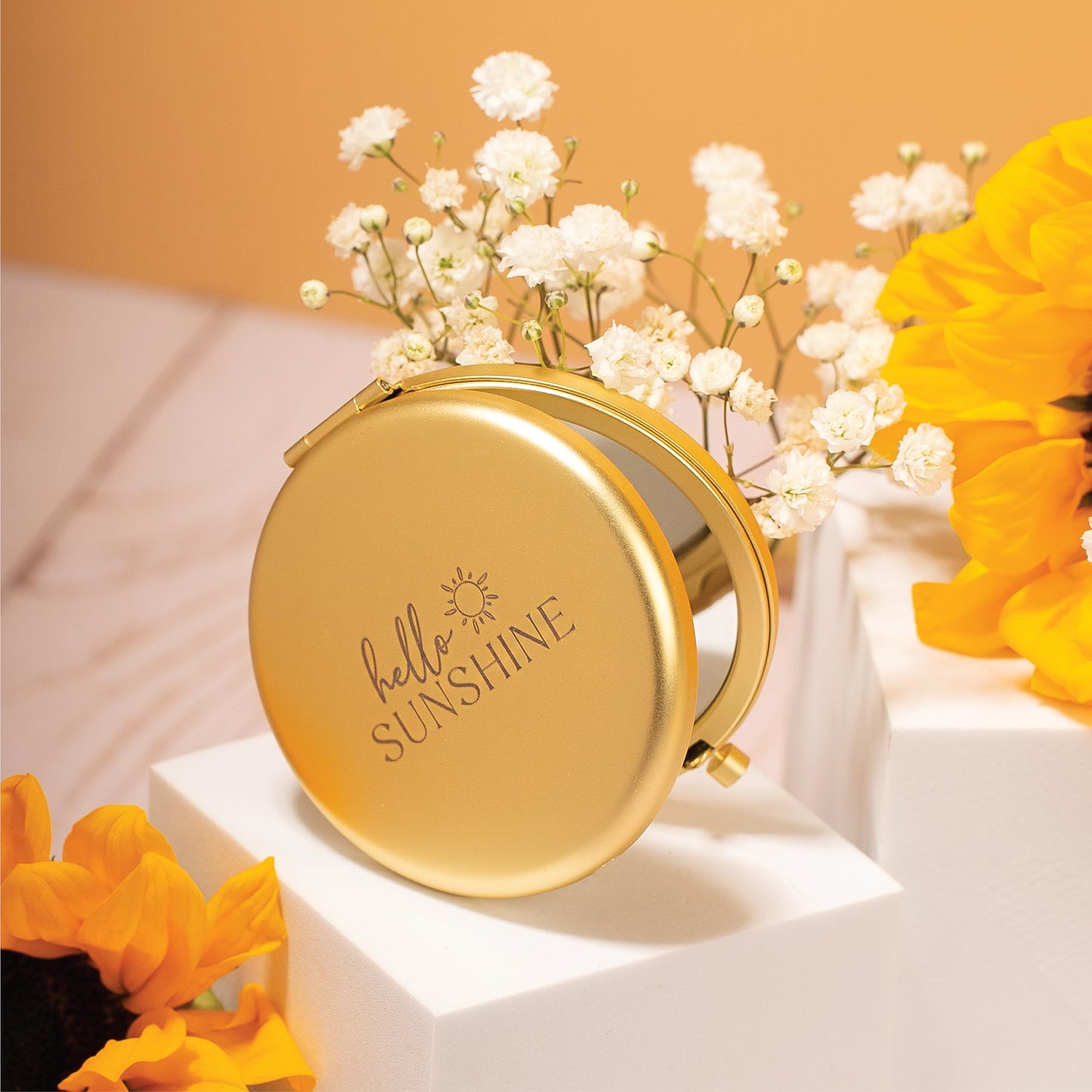 The Love Crate Co Sunflower Gifts for Women, 15pc Gift Box for Birthdays, Get Well Soon Basket, Thinking of You Care Package, Sunshine and Wellness Presents for Women.