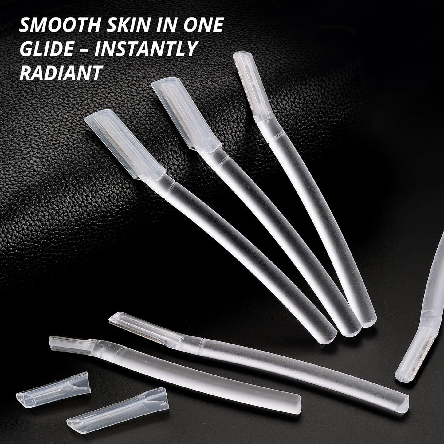 Skiennix Dermaplane Razor Set - 10PCS Eyebrow Razors for Smooth Skin & Gentle Exfoliation | Includes Storage Case