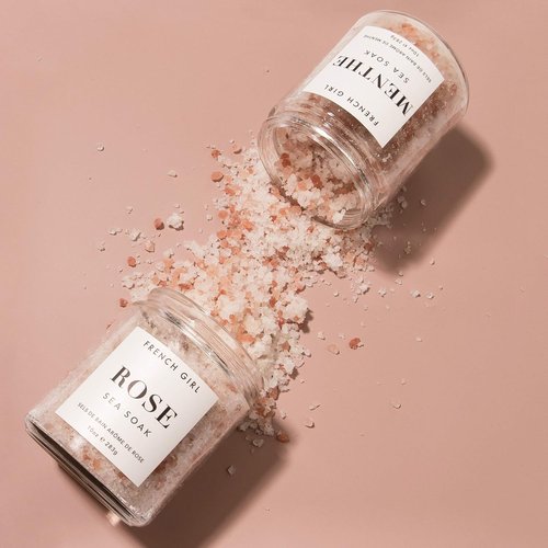 French Girl Mint Bath Salts - Soothing Epsom Salt Blend for Muscle Relief & Detox | Vegan & Cruelty-Free, 10oz