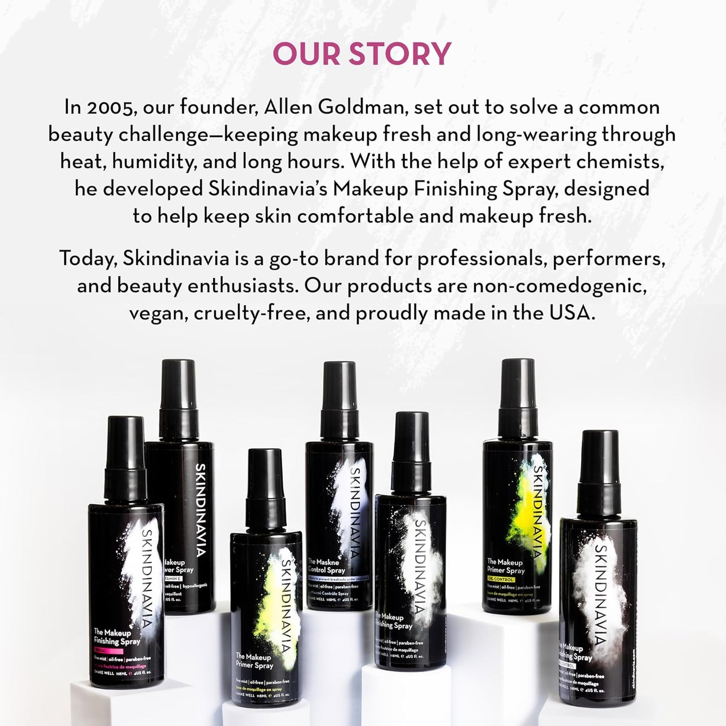 Skindinavia Makeup Finishing Spray - Long-Lasting All-Day Wear, Heat-Resistant & Waterproof, 4 Oz