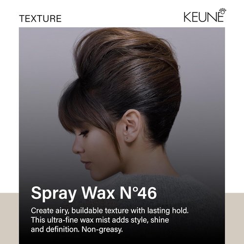 KEUNE Style Spray Wax - Buildable Texture & Natural Shine for Hair - 6.1 Fl Oz
