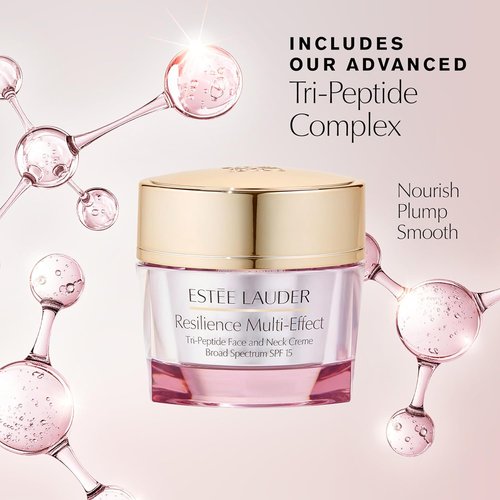 Estée Lauder Resilience Multi-Effect Tri-Peptide Face & Neck Cream SPF 15 - Plumping Anti-Aging Moisturizer