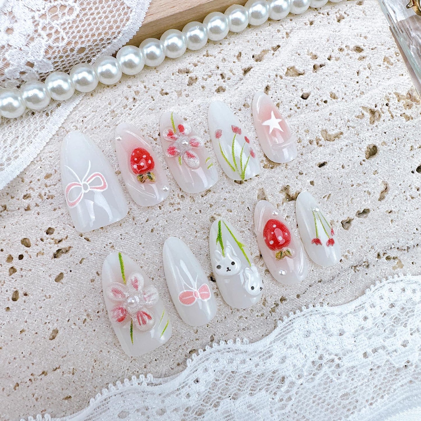 24Pcs St Patrick's Day Press on Nails Short Square Gold French Tip Fake Nails with Gold Rhinestones Horseshoe Rainbow Shamrocks False Nails St Patricks Day Acrylic Nails Irish Stick on Nails for Women