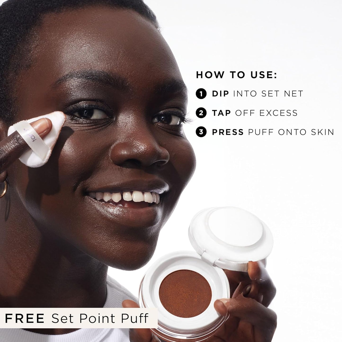 Tarte Creaseless Setting Powder - Lightweight Loose Face Powder for Longwear, Oil-Absorbing, Vegan & Cruelty-Free