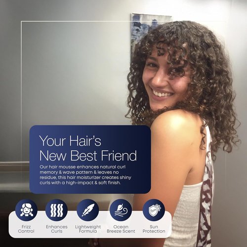 Hair Play Set | Hair Foam Mousse - Light Hold Styling Foam for Frizz Control - 2 Fl Oz Travel Size