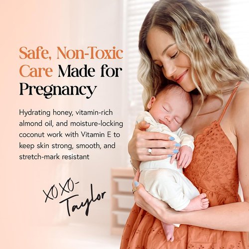 MOMMY LIFE Preggie Paste Belly Butter - Non-Toxic Stretch Mark Cream with Manuka Honey & Vitamin E | 3.7oz