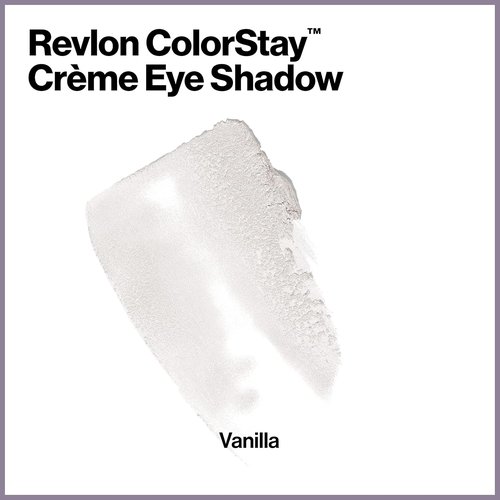 REVLON Crème Eyeshadow - ColorStay 24 Hour Makeup, Highly Pigmented Cream, 750 Vanilla, 0.18 Oz