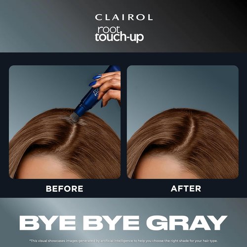 Clairol Root Touch-Up Hair Color Gel - Semi-Permanent Black Blending Formula, 2 oz