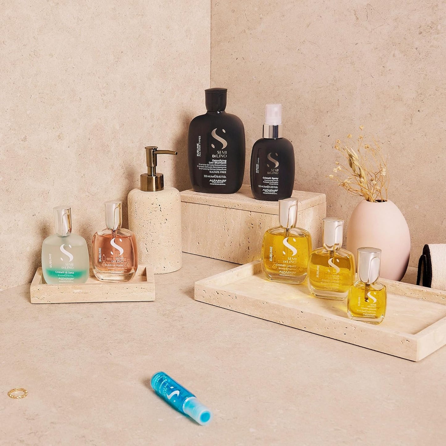ALFAPARF MILANO Semi Di Lino Detox Shampoo - Sulfate-Free Deep Cleanser for Product Buildup & Hard Water
