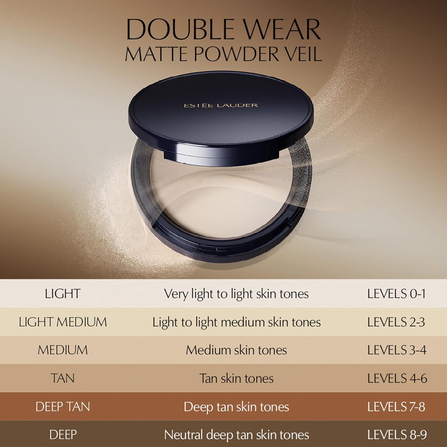 Estée Lauder Double Wear Matte Setting Powder | Oil-Control Pressed Face Powder Compact with Puff