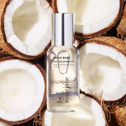 By Rosie Jane Body & Hair Perfume Mist - Beach Baby Scented Mist with Orange Spritz & Ocean Water (115ml)