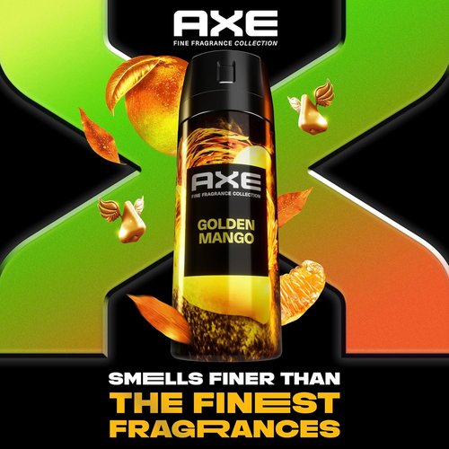 AXE Fine Fragrance Collection - Premium Deodorant Body Spray for Men | Golden Mango, 72H Odor Protection, 4 oz