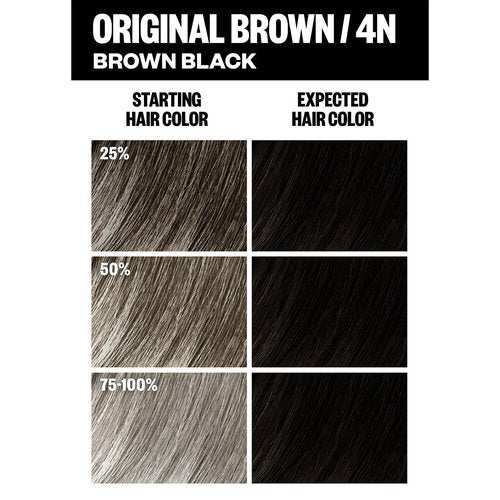 IGK Permanent Hair Dye Color Kit | 4N Original Brown - Brown Black | 100% Gray Color Coverage + Strengthen + Shine | Ammonia Free