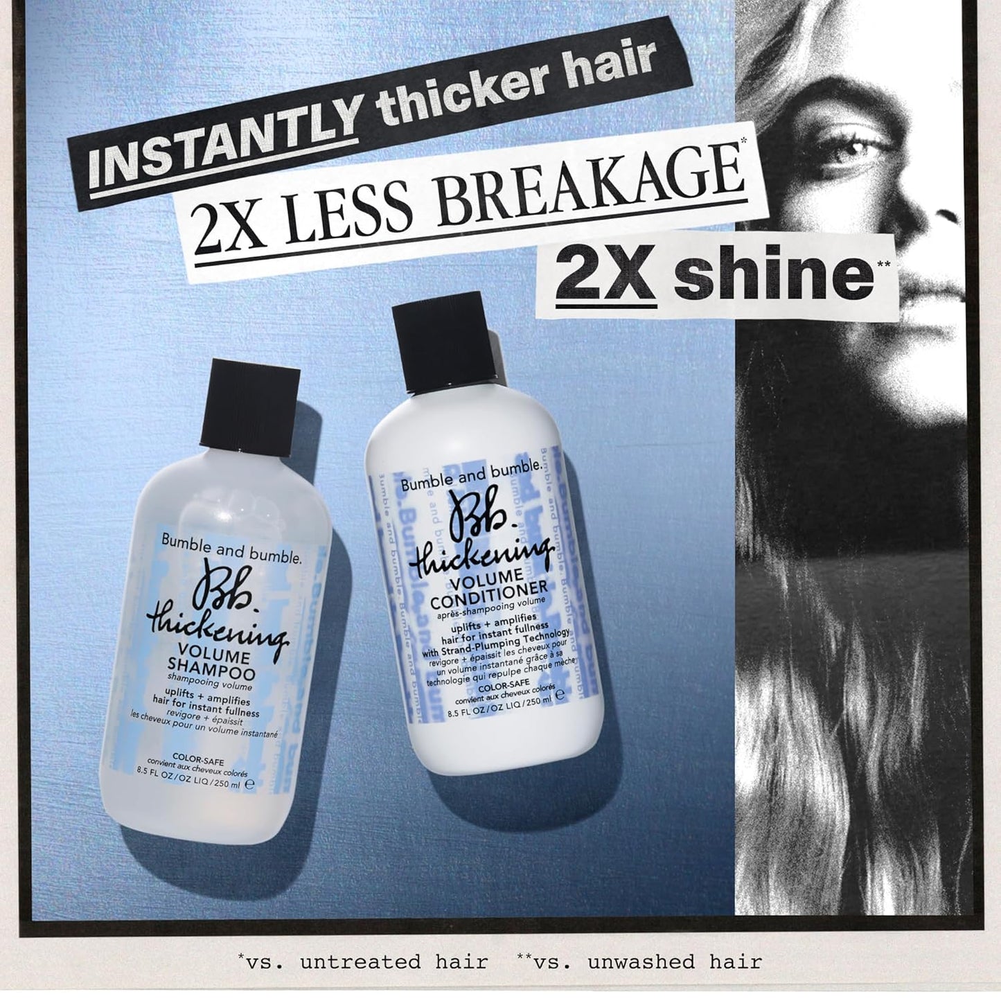 Bumble and bumble. Thickening Volumizing Conditioner - Lightweight Formula for Volume & Hydration | Color Safe for Fine to Medium Hair