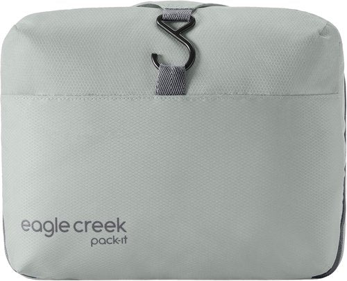 Eagle Creek Pack-It Hanging Toiletry Kit - Dual Compartment Organizer - Water Resistant - Storm Grey