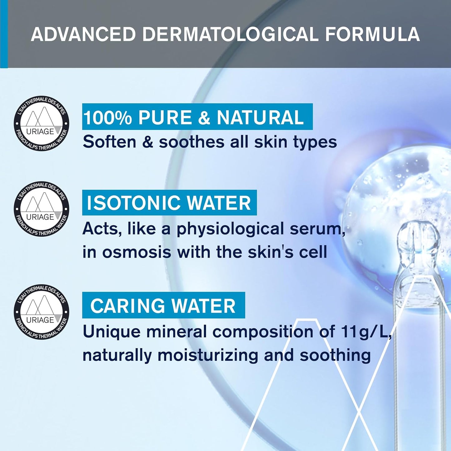 Uriage Face Mist - 100% Pure Thermal Water | Hydrates & Soothes for All Skin Types - 6.7 oz
