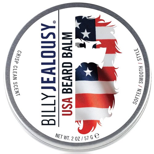Billy Jealousy Beard Balm - Moisturizing & Strengthening Formula | Patchouli & Sandalwood, 2 oz.
