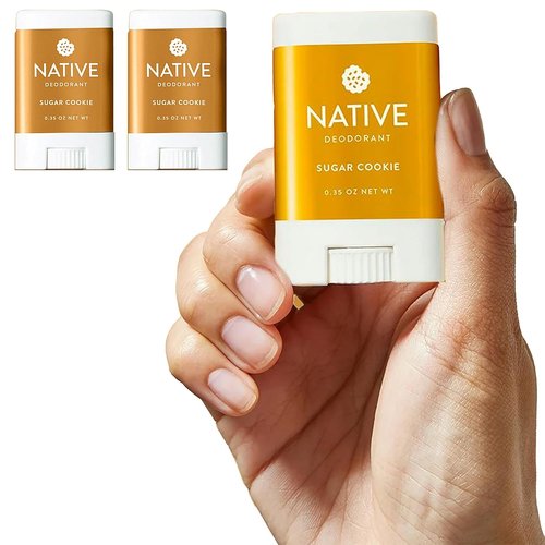Native Mini Deodorant | Limited Edition Sugar Cookie | Travel Size 0.35 Oz | Pack of 2