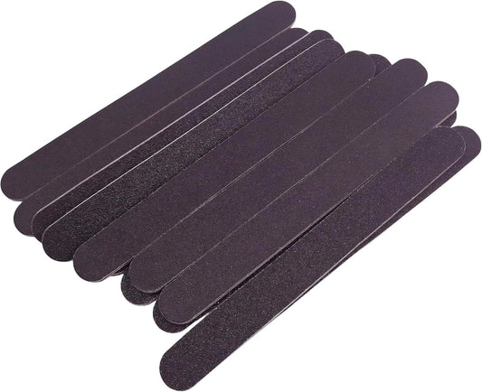 Skiennix Professional Nail File Set - 12 Double-Sided 100/180 Grit Emery Boards for Manicure & Pedicure