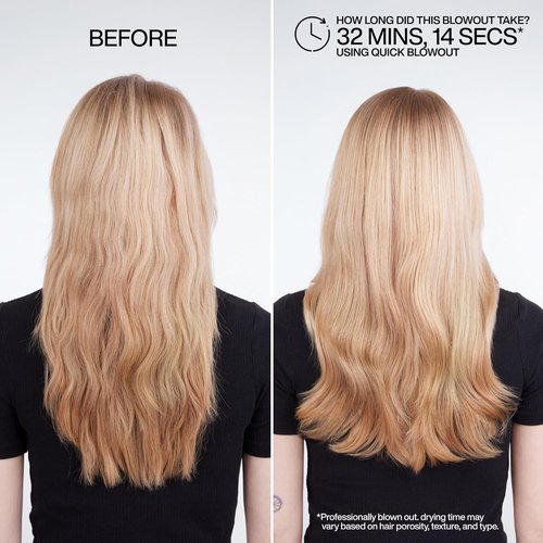 Redken Quick Blowout Heat Protectant Spray - Lightweight Styling Primer for All Hair Types, Smooths & Adds Shine
