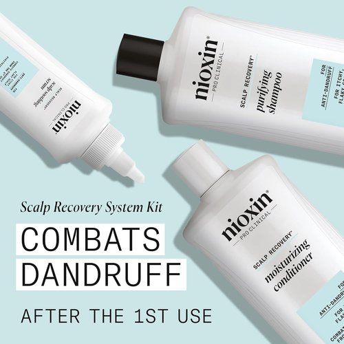 Nioxin Scalp Recovery Purifying Shampoo - Anti-Dandruff Solution for Itchy, Flaky Scalp | Pyrithione Zinc Formula