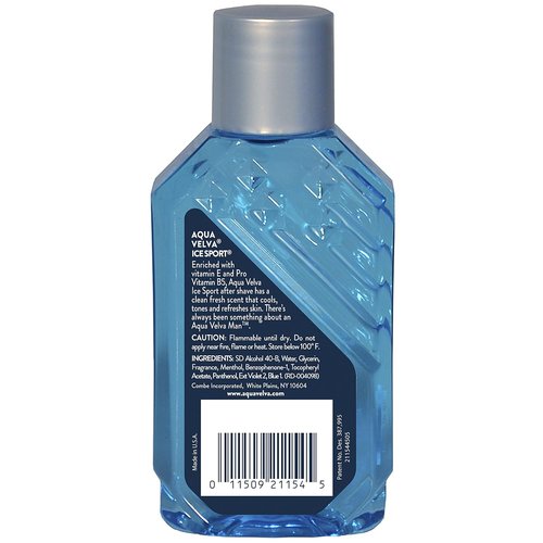 Aqua Velva Cooling After Shave - Ice Sport Formula with Vitamin E & Pro Vitamin B5 | Soothes & Refreshes Skin, 3.5 Ounce