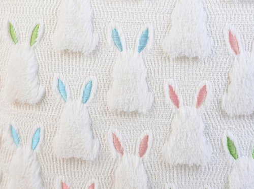 ALFEVA Bunny Throw Pillow Covers - Cute Plush Easter Decor | Set of 2, 18" x 18" for Living Room & Bedroom