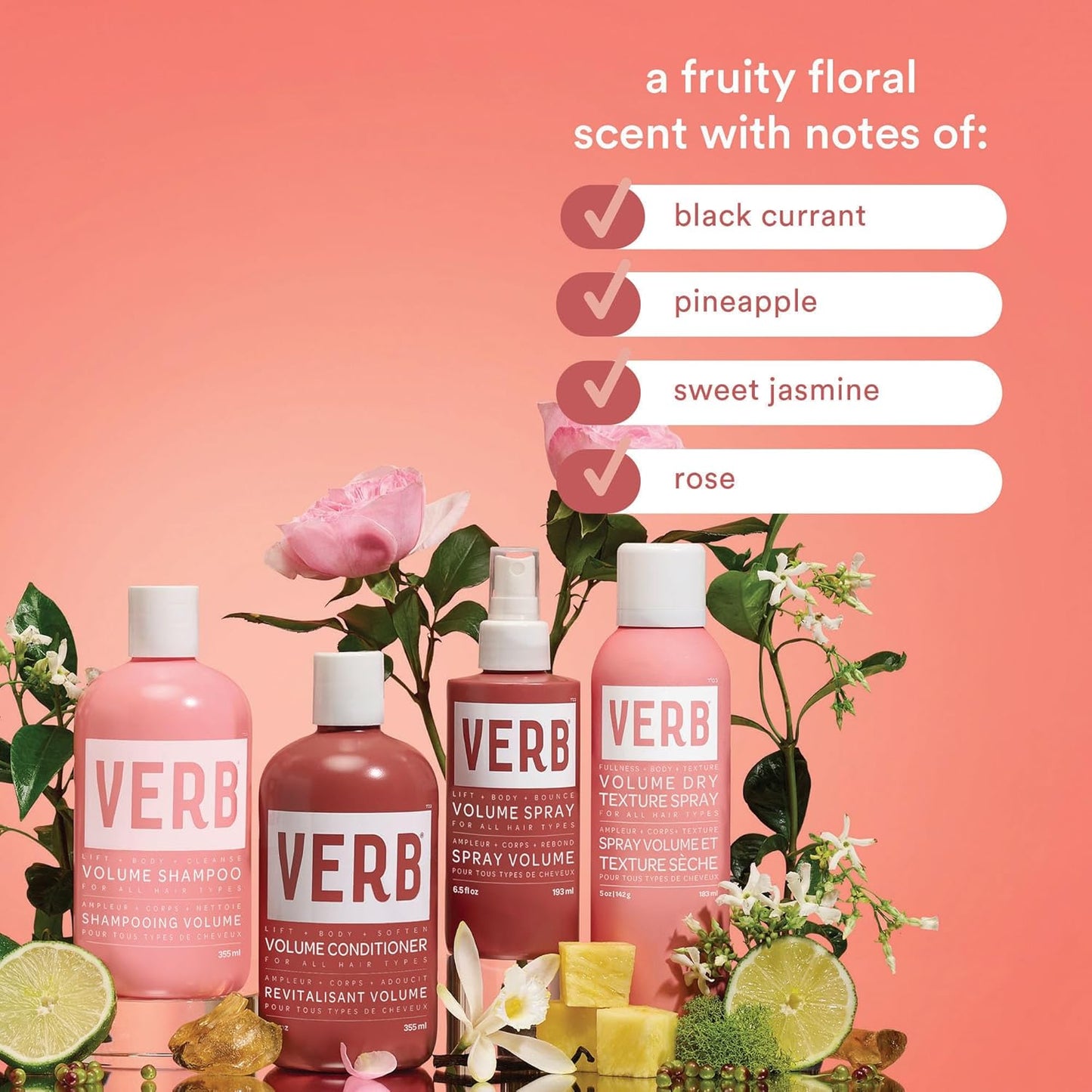 VERB Volume Conditioner - Softens, Detangles & Lifts Flat Hair | Sulfate, Paraben & Gluten Free