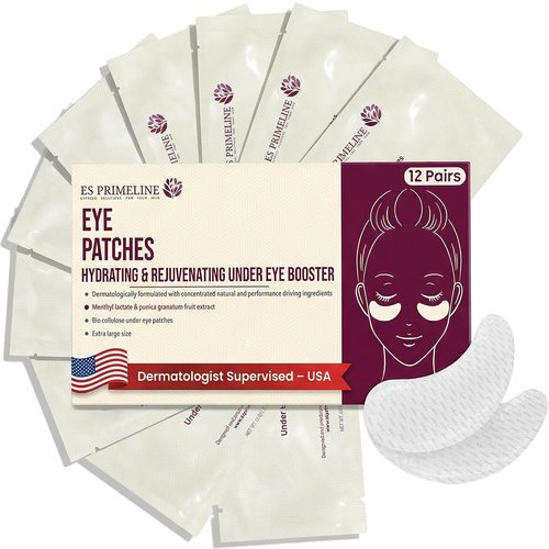 Regine Switzerland Hyaluronic Acid Under Eye Patches - Hydrating Eye Masks for Puffiness & Dark Circles | 12 Pairs